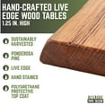 thumbnail image 4 of Restore Sunset Cedar Solid Wood Console Tabletop, 4 of 9
