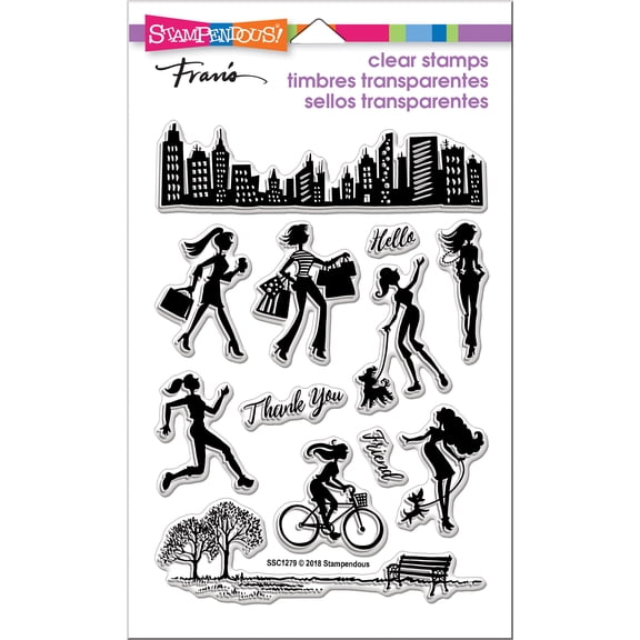 Stampendous Perfectly Clear Stamps-Sassy City