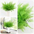 thumbnail image 3 of Arbustos artificiales CATTREE, hojas de helecho de plástico, 47 cm, 4 unidades, 3 of 8