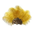 thumbnail image 1 of de plumas para mujer, banda para el pelo para fiestas temáticas, bailes de máscaras, cosplay Amarillo, 1 of 8