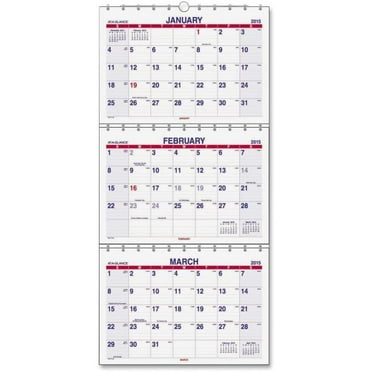 At-A-Glance 3-Month Wall Calendar - Walmart.com
