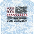 thumbnail image 4 of Inktastic Aplastic Anemia Awareness Red and White Ribbons and Flag T-Shirt, 4 of 5