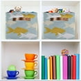 thumbnail image 6 of Coolnut Foldable Storage Bins Fish Fabric Storage Baskets Collapsible Decorative Baskets Closet Organizer Bins with PU Handles for Shelves Home Closet Bedroom Living Room-1Pack Decor Gifts, 6 of 7