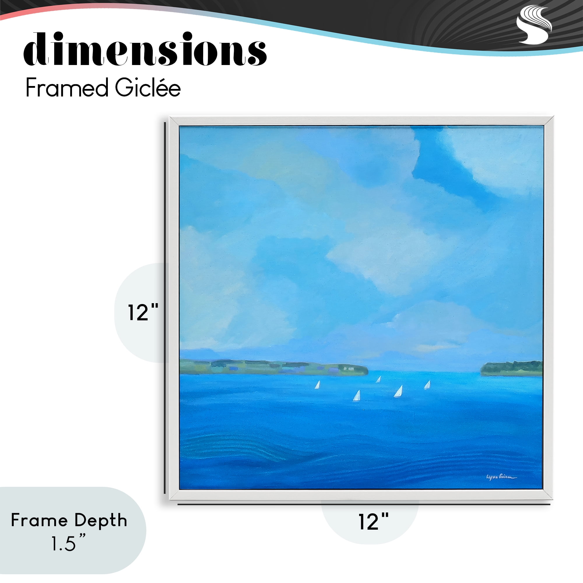 Stupell Industries A Perfect Day Seascape White Framed Giclee Art, design by Lynn Ericson Fine Art