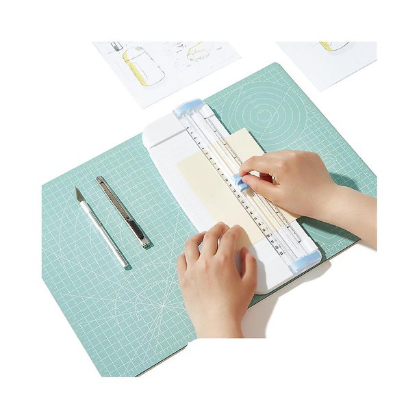 Tapete de corte A3 Pvc Tabla de cortar antideslizante de doble cara Herramienta de bricolaje con ángulos de líneas de cuadrícula transparentes para costura Tela Scrapbooking Art Craft Card Ban ShuxiuWang 9024735580249