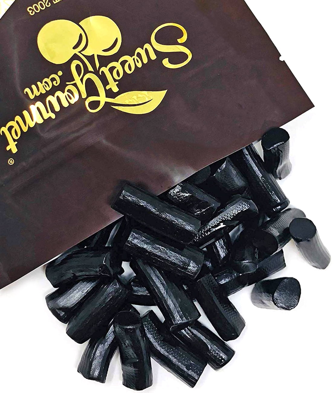 SweetGourmet Salty Finnska Black Licorice | Finnish Candy Bulk NON GMO | 2 Pounds