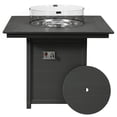 thumbnail image 2 of WestinTrends Helios 42" Modern Outdoor Patio Gas Propane Square Fire Pit Table (Rocks Not Included), Gray, 2 of 14