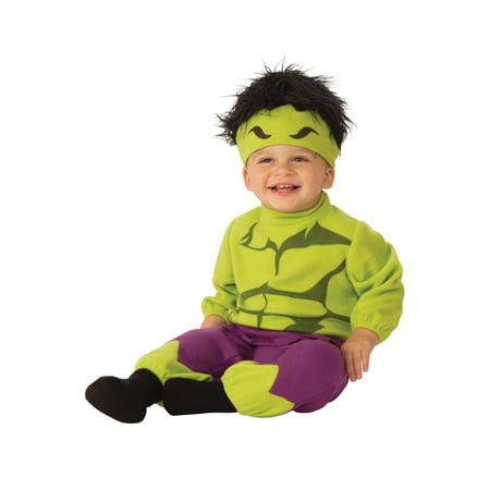 Marvel Classic Incredible Hulk Infant Newborn Boy Jumpsuit Costume