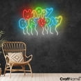thumbnail image 2 of Craftnamesign Happy Birthday Neon Sign Wall Decor, Birthday Party LED Light Wall Art, 2 of 5