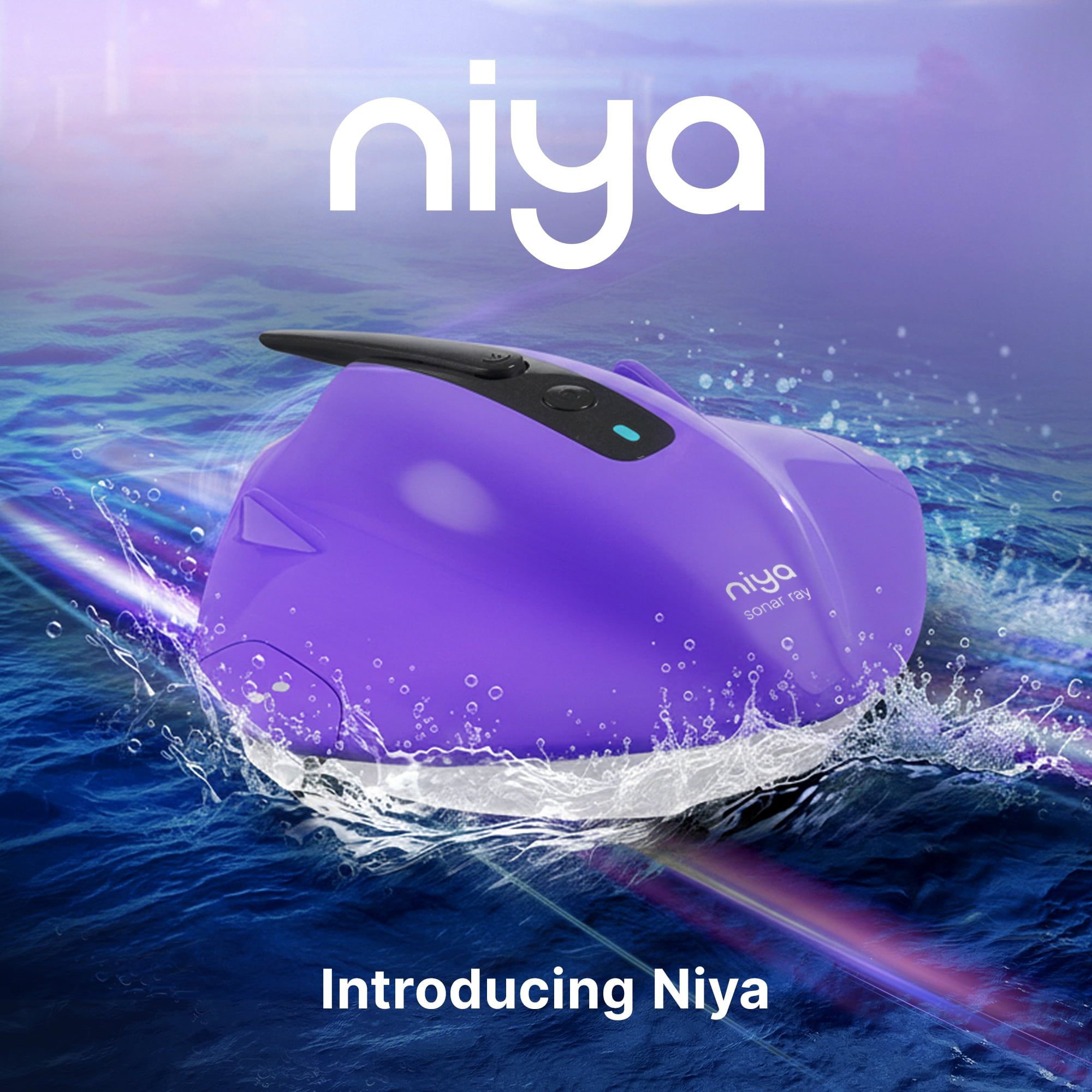 Niya (2026 Model) Sonar Ray Robotic Pool Vacuum Cleaner Pools up to 26 FT