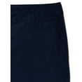 thumbnail image 3 of Wonder Nation Juniors School Uniform Stretch Twill Bermuda Shorts, Sizes 3-15, 3 of 3