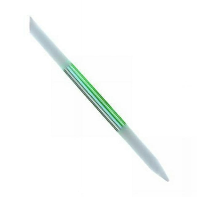 Bunblic 2xGlass Cuticle Pusher Professional Precision Filing Cuticle Remover Tool for Home , Green, 3 Pcs