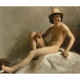 thumbnail image 2 of Isidore Pils 23x20 Black Ornate Framed Double Matted Museum Art Print Titled: Study for Mercury, 2 of 5