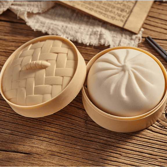 2026 New Giant Dumpling Squishy, Giant Glitter Dumpling, Jumbo Dumpling Squishy, Mega Rainbow Dumplings Fidget, Large Stress Relief Sensory Ball for Adults & Teens White