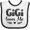 White and Black, variant on Inktastic My Gigi Loves Me Girls Girls Baby Bib