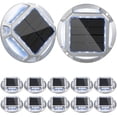 thumbnail image 1 of Jackyled Luces Solares De Marcador De Entrada, Paquete De 12 Luces Led Para Exteriores Con Energía Solar Para Muelle De Barcos, Luces Solares Para Cubierta Ip68, Postes De Carretera Impermeables Para, 1 of 1