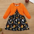 thumbnail image 7 of GYRATEDREAM Toddler Girl Sleeveless Dresses and Long Sleeve Ruffle Cardigan 2 Piece Halloween Outfits, 7 of 7