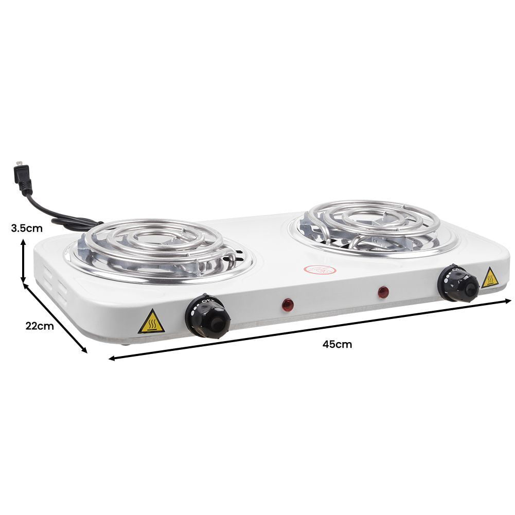 Hot Plate for Cooking, Vayepro 1800W Portable Electric Stove,Double Electric Burner for Cooking,UL listed,Cooktop for Dorm Office Home Camp