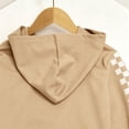 thumbnail image 6 of OYXSER Girls 2 Piece Plaid Lounge Set Cropped Hoodie and Sweatpants Jogger Pants Activewear Outfit, Khaki 11-12Y, 6 of 9