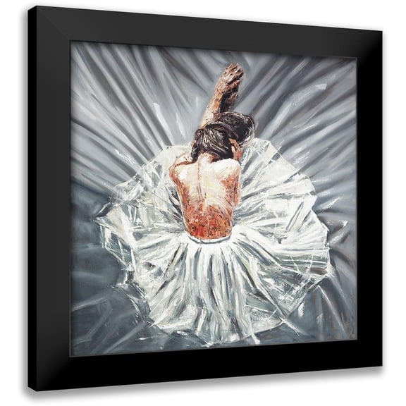 Atelier B Art Studio 12x12 Black Modern Framed Museum Art Print Titled - BALLERINA