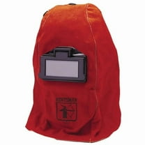 Jackson Safety Welding Helmet - Passive - Leather - 2" x 4.25" Viewing Area - Shade 10 - 117A Ratcheting Headgear - Orange - 860P Series