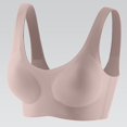 thumbnail image 6 of Jelly Bras for Women Padded Halter Top Spaghetti Strap Bra Padded Bralettes for Women Built in Bra Tank Tops for Women Halter Bra Thin Strap Bra Bras for Women Pink XL, 6 of 7