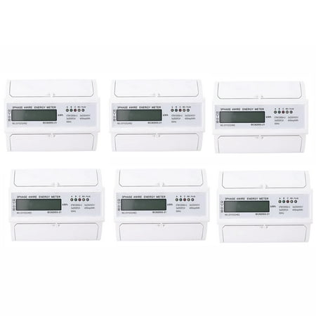 

2X 3 Phase 4 Wire Electric Digital Kwh Energy Meter LCD Wire DIN-Rail KWh Meter 230V/400V-20-80A