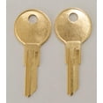 thumbnail image 1 of Keys22 Dos llaves de repuesto para muebles de oficina de archivador Herman Miller cortadas para bloquear/números de llave de UM227 a UM350 precortadas a código (um344), 1 of 1