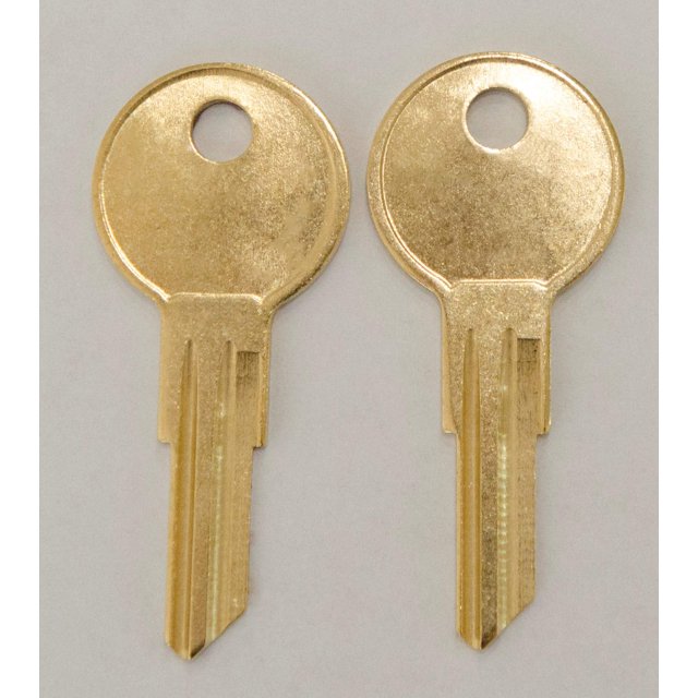 Keys22 Dos llaves de repuesto para muebles de oficina de archivador Herman Miller cortadas para bloquear/números de llave de UM227 a UM350 precortadas a código (um344)