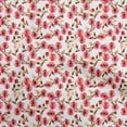 thumbnail image 1 of oneOone Polyester Spandex Red Fabric Floral Diy Clothing Quilting Fabric Print Fabric By Yard 56 Inch Wide, 1 of 4