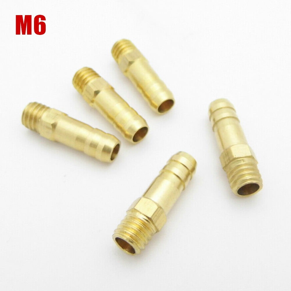 5PCS Brass Universal M6 Threaded Water Nipples for RC Model Boat 