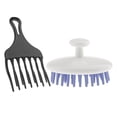 thumbnail image 1 of Afro Pik Cabello Hairstand con Peluca Hair Braid Negro Male Hair Styling Herramienta + Champú Cepillo para Cuero Cabelludo shamjiam Peine de pelo afro, 1 of 9