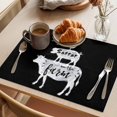 thumbnail image 3 of Retro Farm Placemats Set of 2, Chicken Pig Cow Farmhouse Animal Wood Grain Non-Slip Place Mats Washable Table Mats for Kitchen Dining Table Decorations Indoor/Outdoor, 3 of 9