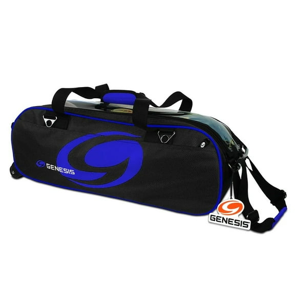 Genesis Sport 3 Ball Tote Bowling Bag Black/Blue