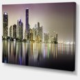 thumbnail image 2 of Miami Downtown Night Panorama - Extra Large Canvas Art Print, 2 of 4