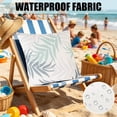 thumbnail image 6 of BingTong Tropical Palm Leaf Throw Pillow Cover, Summer Botanical Print Square Outdoor Cushion Slip, Zippered Weather Resistant Decorative Pillow Case for Patio, Beach & Poolside F, 6 of 7