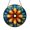 Acrylic 3.5 Inch, variant on Sunburst Flower Stained Glass Suncatcher – Floral Window Decor1701