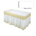 thumbnail image 3 of Wzzjkit Table Cloth Table Skirt Party Table Skirt Desk Skirt Falda Table Skirts for Rectangle Tables, 3 of 6