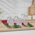 thumbnail image 6 of Christmas Tree Dish Drying Mat for Kitchen Counter Gold Xmas Tree Drying Pad Absorbent Drying Mats for Countertops Sinks Draining Racks Star Snowflake Red Drainer Holiday Decorations 16x18 Inch, 6 of 6