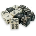 thumbnail image 2 of D6 Viking/Medieval Betting Bone and Horn Dice Set of 12 Pcs - 9/16 Inch (14-15 mm) Thick, 2 of 4