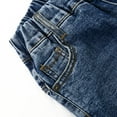 thumbnail image 5 of KIDSCOOL SPACE Girls Slim Denim Pants,18M-14T Wide Age Ranges Stretchy Jeans,Mid Blue,3-4 Years, 5 of 6