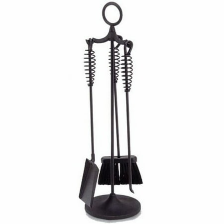 Minuteman International All Black Mini Fireplace Tool Set