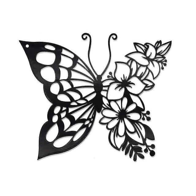 Butterfly Decoration Wall Art Wall Home Decor Hanging Appearance Wall Decor Metal Hanging Butterfly Decor