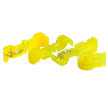 50 Pack Metra T-Tap Quick Wire Connectors – Yellow 12-10 AWG Gauge – Car Audio Terminal