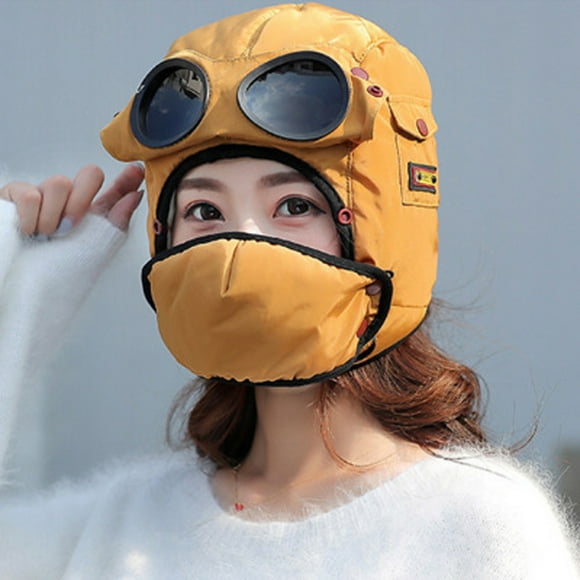 Teissuly Men Women Ski Mask Beanie Cap Knit Face Mask Winter Hunting Ear Warm Workout Hat Teissuly WER202311011999