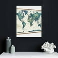 thumbnail image 4 of Nawypu Framed Wall Art Large World Map Canvas Prints Wall Art for Living Room Of The World Wall Decor Poster Framed Stretched Canvas Wall Art for Office Decor Size : 20x16inch Ready To Hang, 4 of 4