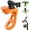 Orange, variant on Flexible Action Camera Mount, 360° Rotatable Silicone Strap for Bike Motorcycle, Compatible with DJI Osmo GoPro Insta360 AKASO(Black)