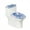 Butterfly Marble Stripes, variant on ZIATUBLE Palm Leaves Toilet Lid Seat Cover Elongated Toilet Lid and 2 Piece Tank Cover Sets for Bathroom Easy to Install Toilet Mat Protective Cover Soft Seat Covers Tank Lip Covers