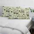 thumbnail image 3 of Cartoon Tractor Pillow Covers, Linen Long Throw Pillow Case, Cute Green Digger Shovel Truck Rustic Holiday Pillow Protector Decorative Cushion Cover for Living Room/Bedroom 20" x 30", 3 of 8