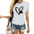thumbnail image 2 of Pxiakgy Vente Chaude! T-Shirt Trèfle de la Saint-Patrick pour Femmes Chanceux Irlandais Manches Courtes T-Shirt Graphique Trèfle Mode Décontractée Imprimé Amour Col Rond Manches Courtes T-Shirt, 2 of 4